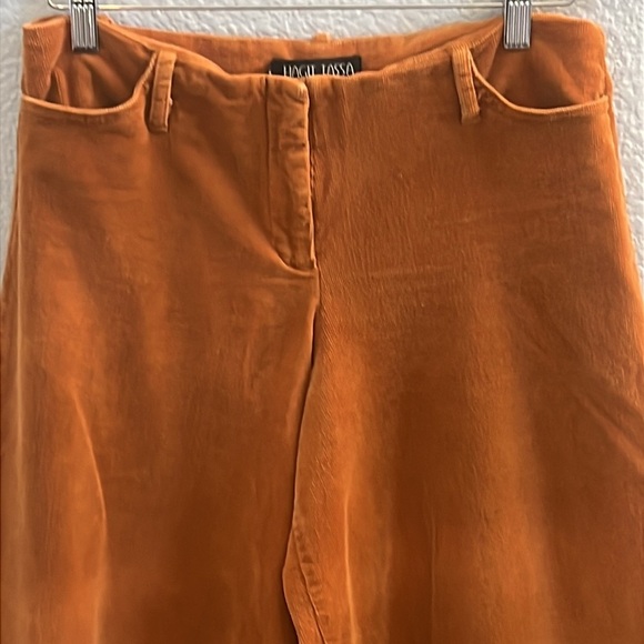 Hagit Tassa Vintage Hippie Style Corduroy Crop Wide Leg Pants Size 8 - Picture 4 of 7